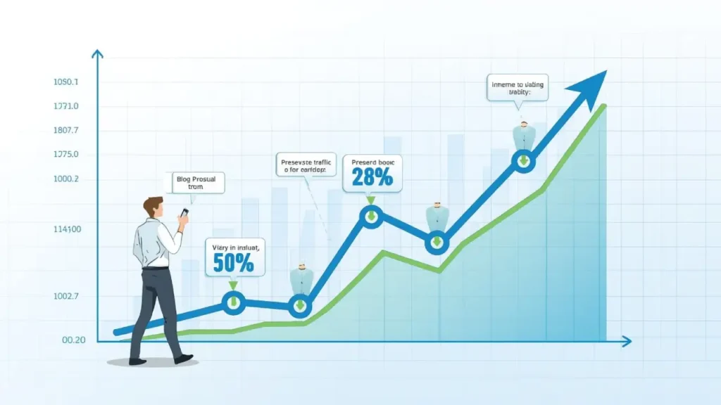 blogging traffic and income growth