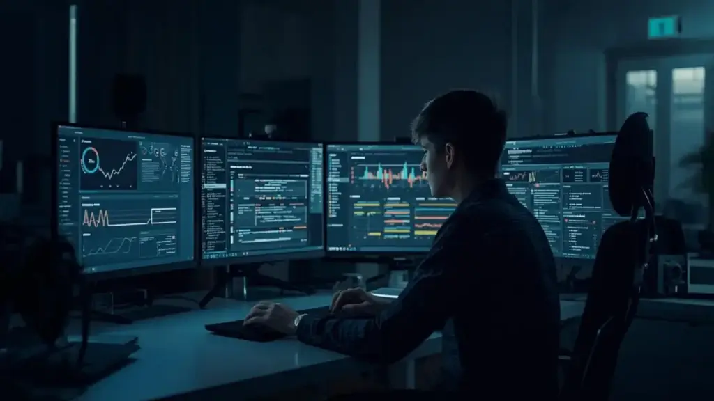 blogger using ai tools for blogging workflow