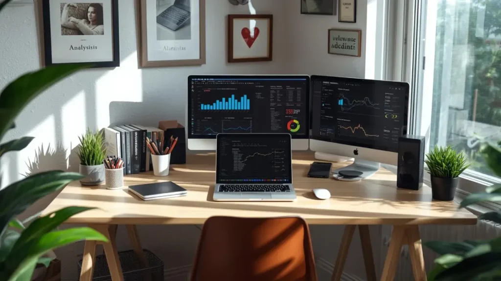 affiliate marketing blogging workspace