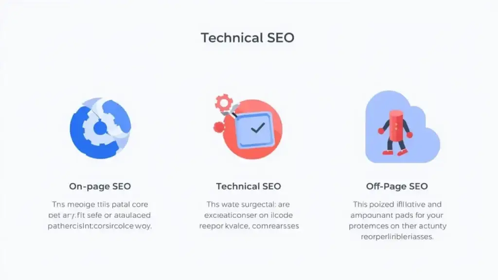 on page vs technical vs off page seo comparison