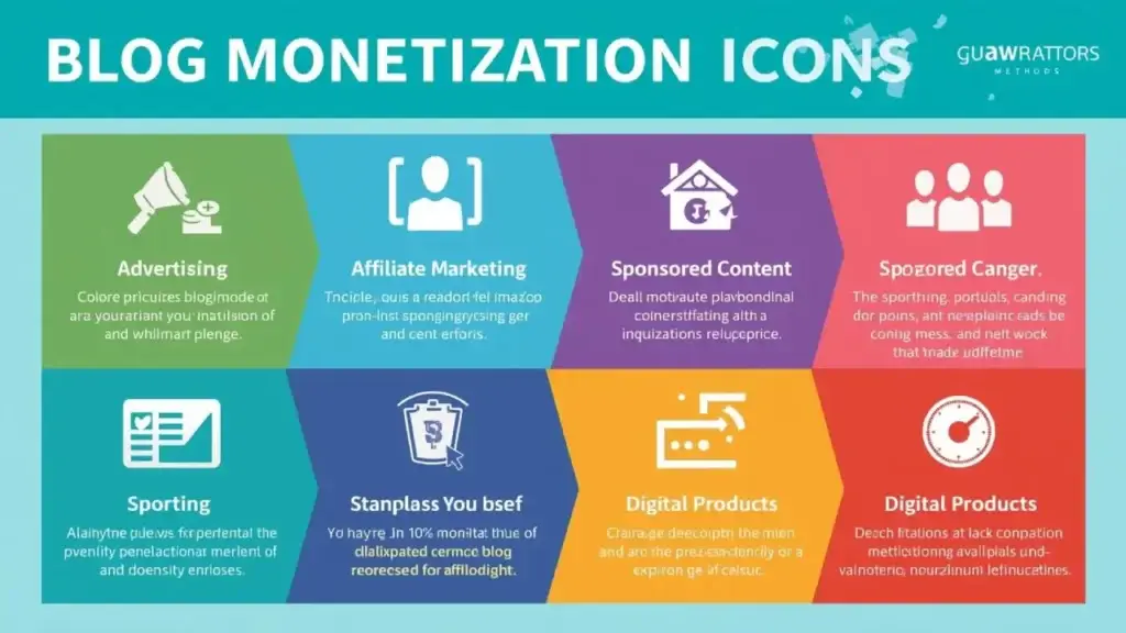 blogging income streams infographic