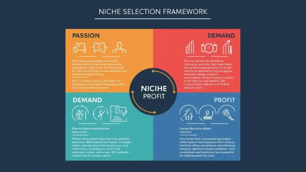 blog niche framework infographic