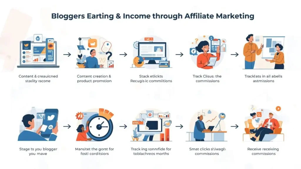 make money blogging with affiliate programs process