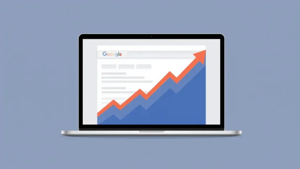 seo blog traffic growth illustration