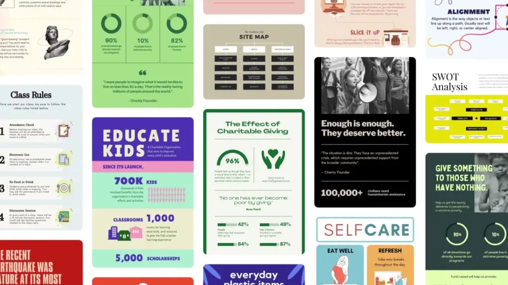 Canva Pro features infographic