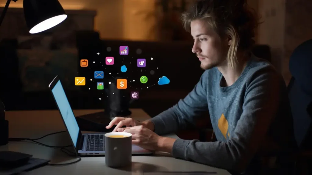 Working from home online business